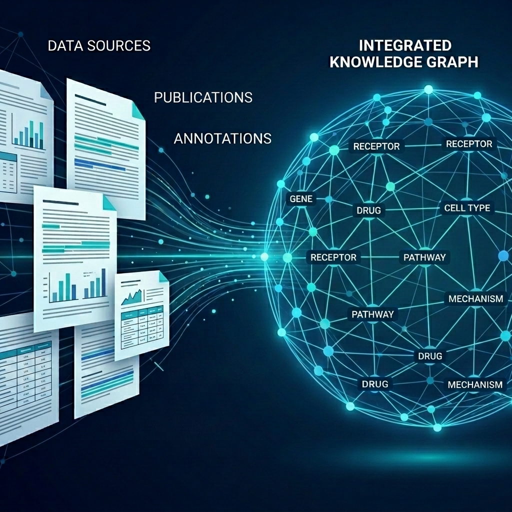 Abstract visualization of scientific knowledge graphs and semantic data